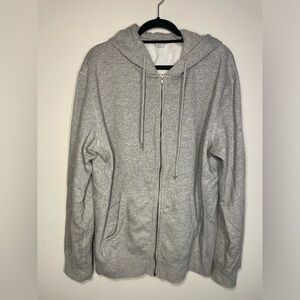 Classic Grey Zip Up Hoodie